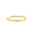 0.02Ct Three Stone Eternity Lab-Grown Diamond Gold Ring