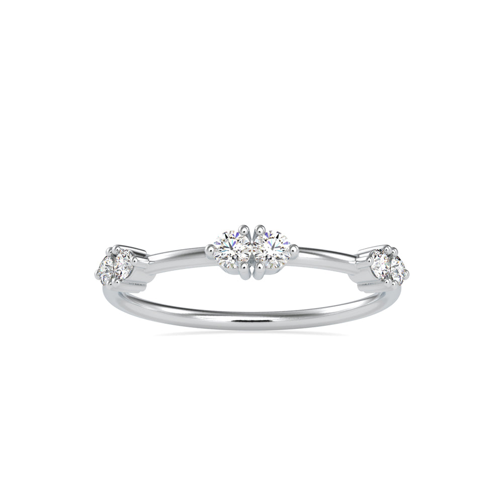 0.24Ct Prong Set Lab-Grown Diamond Gold Ring