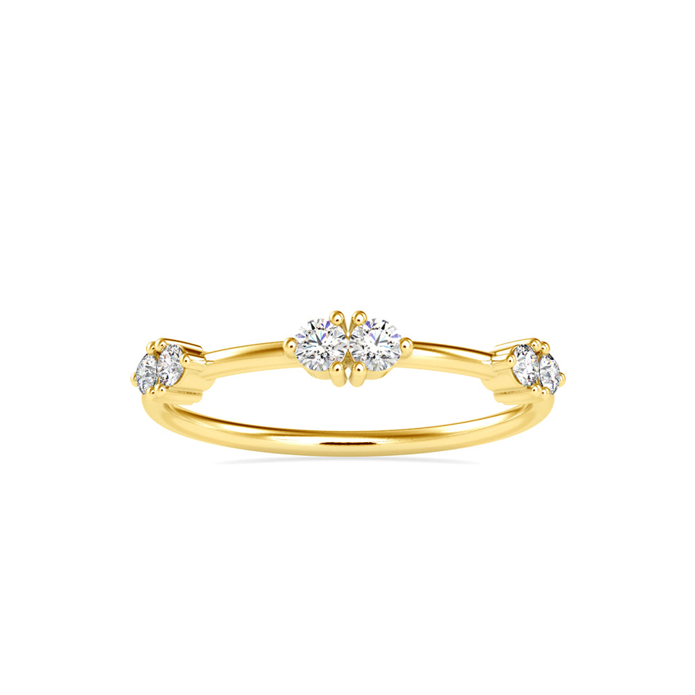 0.24Ct Prong Set Lab-Grown Diamond Gold Ring