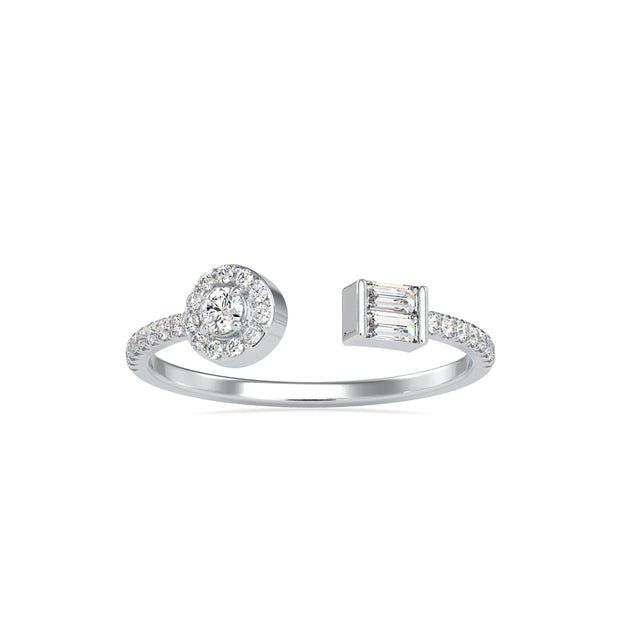 0.24Ct Toi Et Moi Open Style Lab-Grown Diamond Gold Ring
