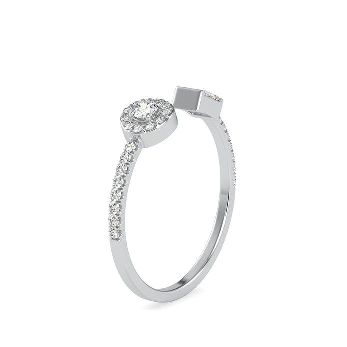 0.24Ct Toi Et Moi Open Style Lab-Grown Diamond Gold Ring