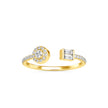 0.24Ct Toi Et Moi Open Style Lab-Grown Diamond Gold Ring