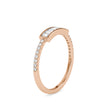 0.35Ct Baguette Cut Channel Set Lab-Grown Diamond Gold Ring