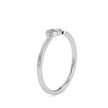 0.09Ct Marquise Half Halo Lab-Grown Diamond Gold Ring