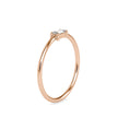 0.11Ct Baguette Prong Set Lab-Grown Diamond Gold Ring