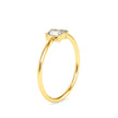 0.17Ct Baguette Prong Set Lab-Grown Diamond Gold Ring