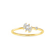 0.12Ct Marquise Prong Set Lab-Grown Diamond Gold Ring