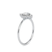 0.65Ct Round Halo Lab-Grown Diamond Gold Ring
