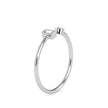 0.08Ct Open Style Two Stone Lab-Grown Diamond Gold Ring