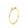0.08Ct Open Style Two Stone Lab-Grown Diamond Gold Ring