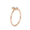 0.20Ct Round Oval Two Stone Lab-Grown Diamond Gold Ring