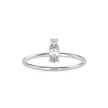 0.20Ct Round Oval Two Stone Lab-Grown Diamond Gold Ring