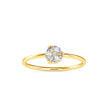 0.16Ct Floral Cluster Look Lab-Grown Diamond Gold Ring