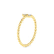 0.06Ct Twisted Round Prong Lab-Grown Diamond Gold Ring