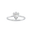0.39Ct Crown Style Pear Prong Lab-Grown Diamond Gold Ring