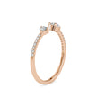 0.29Ct Open Style Two Stone Lab-Grown Diamond Gold Ring