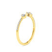 0.29Ct Open Style Two Stone Lab-Grown Diamond Gold Ring