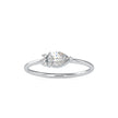 0.37Ct Pear Shape Prong Set Lab-Grown Diamond Gold Ring