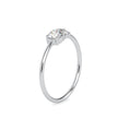 0.32Ct Round Prong With Cluster Lab-Grown Diamond Gold Ring