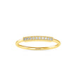 0.05Ct Pave Half Eternity Lab-Grown Diamond Gold Ring