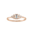 0.17Ct Baguette Bezel Set Lab-Grown Diamond Gold Ring
