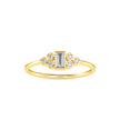 0.17Ct Baguette Bezel Set Lab-Grown Diamond Gold Ring