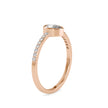 0.43Ct Pear Shape Bezel Set Lab-Grown Diamond Gold Ring