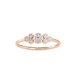 0.18Ct Round Bezel Set Lab-Grown Diamond Gold Ring
