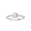 0.41Ct Pear Bezel Set Lab-Grown Diamond Gold Ring