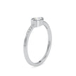 0.41Ct Pear Bezel Set Lab-Grown Diamond Gold Ring