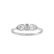 0.38Ct Baguette Bezel With Three Stone Lab-Grown Diamond Gold Ring