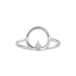0.04Ct Round Prong Set Lab-Grown Diamond Gold Ring