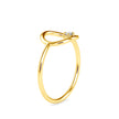 0.04Ct Round Prong Set Lab-Grown Diamond Gold Ring