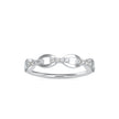 0.06Ct Twisted Infinity Pave Lab-Grown Diamond Gold Ring