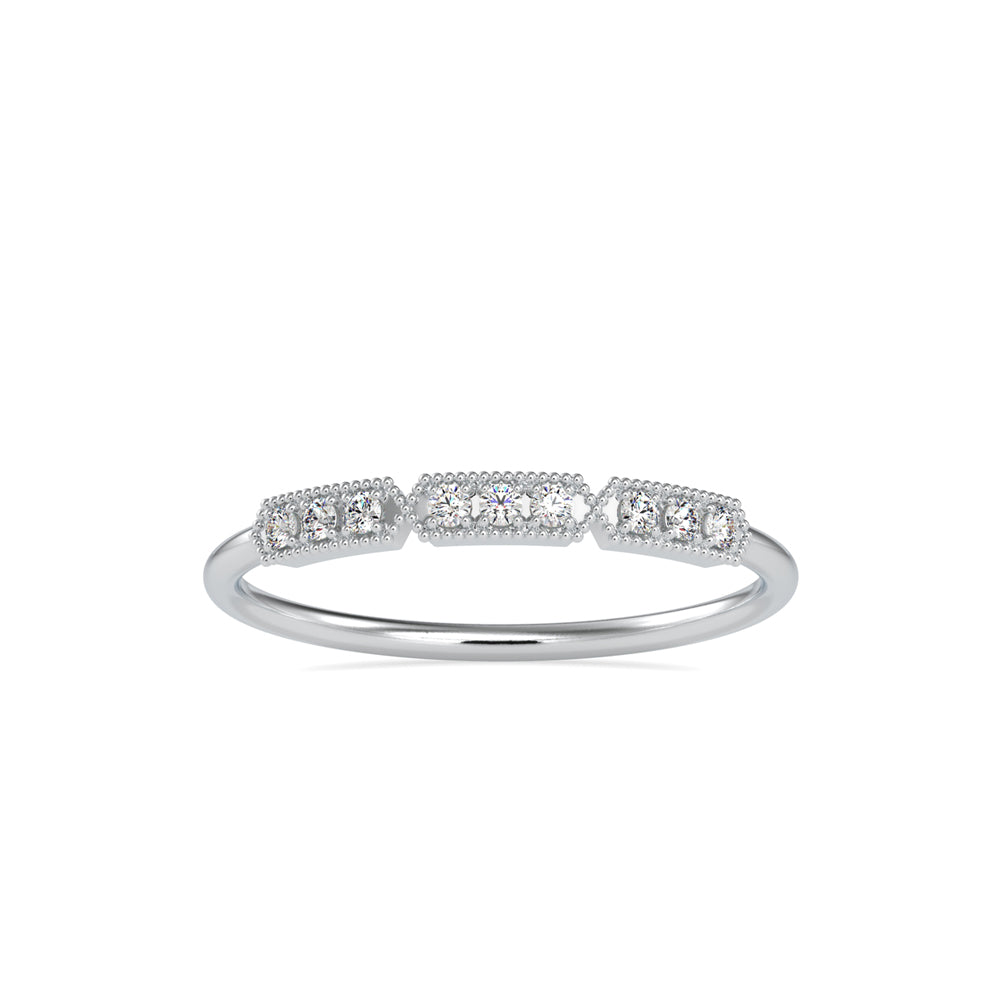 0.07Ct Vintage Prong Set Lab-Grown Diamond Gold Ring