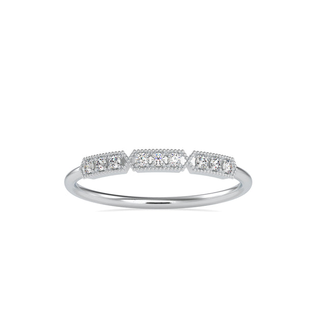 0.07Ct Vintage Prong Set Lab-Grown Diamond Gold Ring