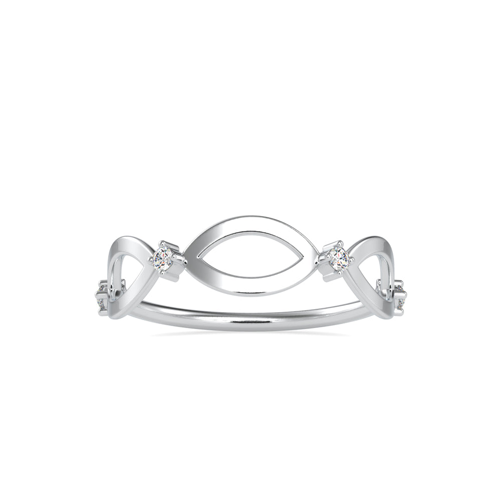 0.05Ct Infinity Prong Set Lab-Grown Diamond Gold Ring