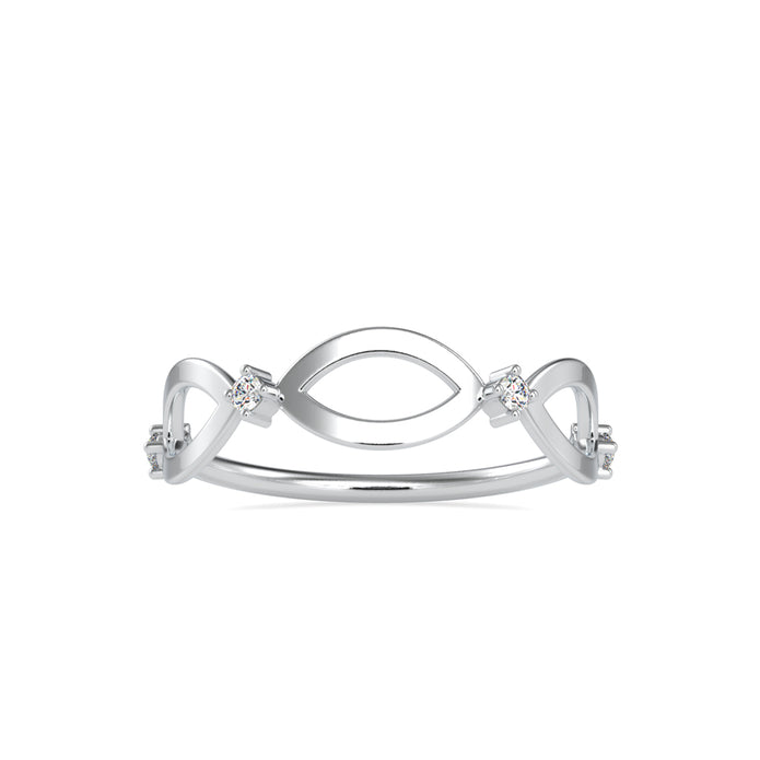 0.05Ct Infinity Prong Set Lab-Grown Diamond Gold Ring