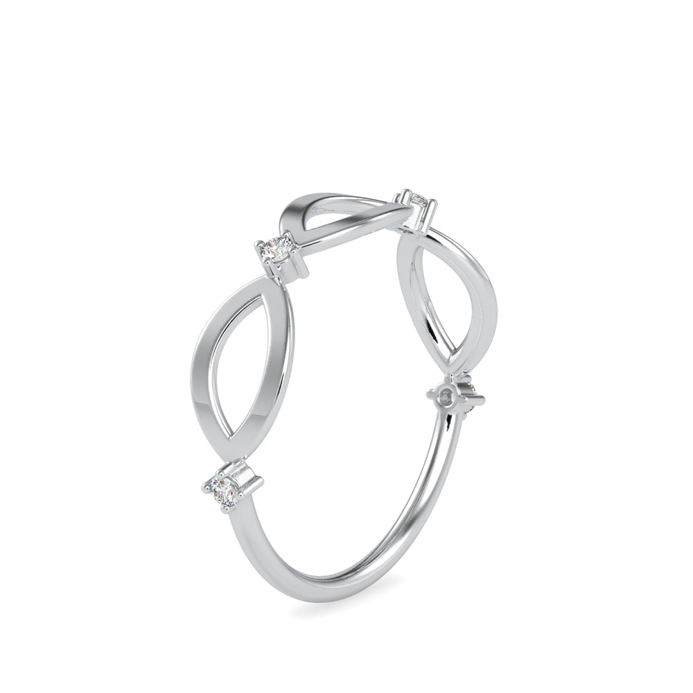 0.05Ct Infinity Prong Set Lab-Grown Diamond Gold Ring