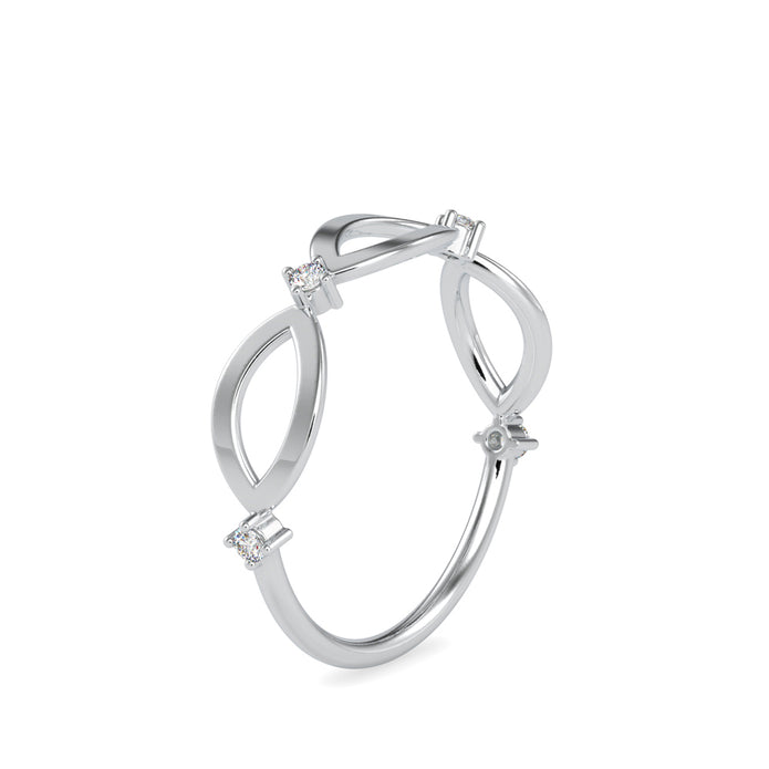 0.05Ct Infinity Prong Set Lab-Grown Diamond Gold Ring