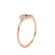0.07Ct Heart Shape Pave Lab-Grown Diamond Gold Ring