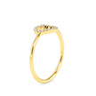 0.07Ct Heart Shape Pave Lab-Grown Diamond Gold Ring