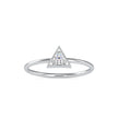 0.10Ct Triangle Shape Round Prong Lab-Grown Diamond Gold Ring