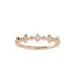 0.09Ct Round Half Eternity Lab-Grown Diamond Gold Ring