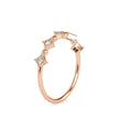 0.09Ct Round Half Eternity Lab-Grown Diamond Gold Ring