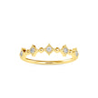 0.09Ct Round Half Eternity Lab-Grown Diamond Gold Ring