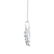 0.10Ct Snowflake Style Prong Lab-Grown Diamond Gold Pendant Necklace