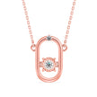 0.12Ct Floral Prong Lab-Grown Diamond Gold Pendant Necklace