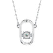 0.12Ct Floral Prong Lab-Grown Diamond Gold Pendant Necklace