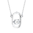 0.12Ct Floral Prong Lab-Grown Diamond Gold Pendant Necklace
